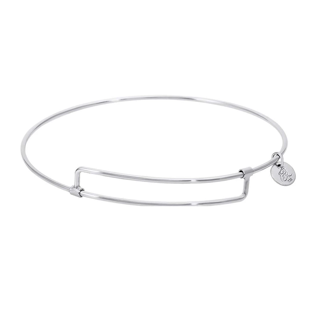 Pure Bangle Charm Bracelet in Sterling Silver